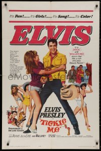 5d1147 TICKLE ME 1sh 1965 Elvis Presley is fun, way out wild & wooly, spooky & full of joy and jive!