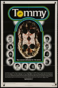 5d1155 TOMMY 1sh 1975 The Who, Daltrey, mirror image, your senses will never be the same!
