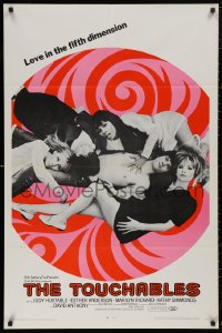 5d1164 TOUCHABLES 1sh 1968 Judy Huxtable in five-way love, psychedelic love in the fifth dimension!