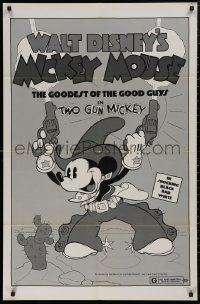 5d1170 TWO GUN MICKEY 1sh R1974 Disney's cowboy western Mickey Mouse, the goodest of the good guys!