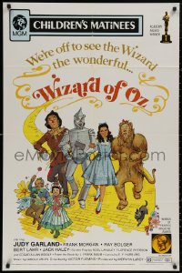 5d1237 WIZARD OF OZ 1sh R1972 Victor Fleming, Haley, Bolger, Lahr, Judy Garland all-time classic!