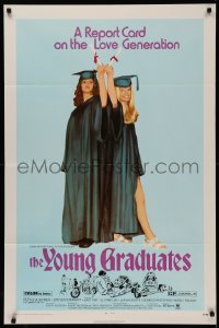 5d1255 YOUNG GRADUATES 1sh 1971 Patricia Wymer, teen rebels proudly displaying diplomas!