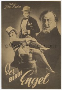 5f0184 BLUE ANGEL Austrian program R1952 Josef von Sternberg, Emil Jannings, Marlene Dietrich