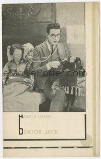5f0254 DR. JACK Danish program R1930s great different images of doctor Harold Lloyd!