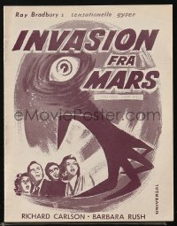 5f0276 IT CAME FROM OUTER SPACE Danish program 1954 Jack Arnold classic 3-D sci-fi, Ray Bradbury