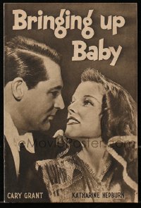 5f0095 BRINGING UP BABY English program 1938 Katharine Hepburn, Cary Grant, Barry Fitzgerald