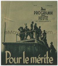 5f0127 POUR LE MERITE Das programm von heute German program 1938 conditional Nazi WWI propaganda!