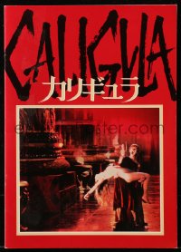 5f0077 CALIGULA Japanese program 1980 Malcolm McDowell, Penthouse's Bob Guccione sex epic!