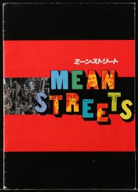 5f0086 MEAN STREETS Japanese program 1980 Robert De Niro, Harvey Keitel, Martin Scorsese, different!