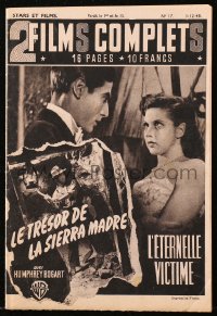 5f0530 2 FILMS COMPLETS French magazine Dec 1, 1948 Treasure of Sierra Madre & L'eternelle Victime!