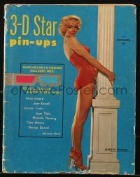 5f0615 3-D STAR PIN-UPS magazine Dec 1953 sexy Marilyn Monroe, unchallenged queen of dimensions!