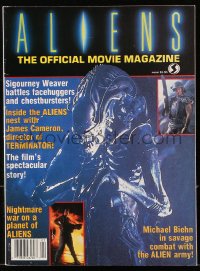 5f0623 ALIENS magazine 1986 The Official Movie Magazine filled with images & information!
