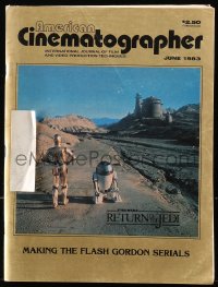 5f1271 AMERICAN CINEMATOGRAPHER magazine June 1983 mostly focusing on Return of the Jedi!
