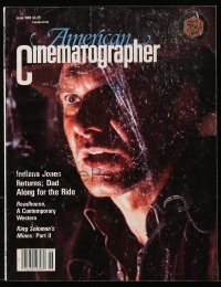 5f1275 AMERICAN CINEMATOGRAPHER magazine June 1989 focusing on Indiana Jones & The Last Crusade!
