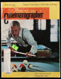 5f1274 AMERICAN CINEMATOGRAPHER magazine November 1986 Name of the Game is The Color of Money