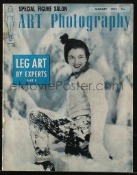 5f0630 ART PHOTOGRAPHY magazine Jan 1952 young Marilyn Monroe cover portrait by Andre de Dienes!