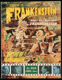 5f0647 CASTLE OF FRANKENSTEIN #5 magazine 1964 Burroughs' Evil of Frankenstein, Larry Ivie cover art!