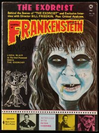 5f0498 CASTLE OF FRANKENSTEIN no. 22 Canadian magazine 1974 cover art of Linda Blair in The Exorcist!