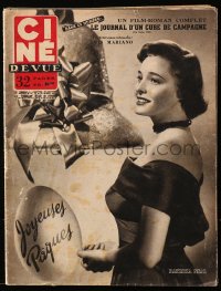 5f0526 CINE REVUE Belgian magazine March 23, 1951 great Easter cover portrait of Patricia Neal!