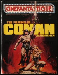5f0654 CINEFANTASTIQUE magazine April 1982 The Filming of Conan the Barbarian, Casaro cover art!