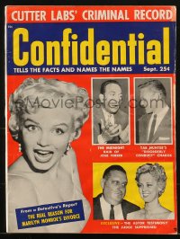 5f0663 CONFIDENTIAL magazine September 1955 the real reason behind Marilyn Monroe's divorce!