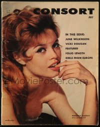 5f0664 CONSORT vol 1 no 1 magazine 1960 sexy Brigitte Bardot on the cover, some nudity inside!
