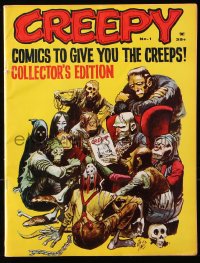 5f0668 CREEPY no 1 magazine December 1964 great Jack Davis cover art, collector's edition!