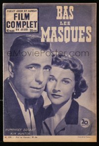 5f0539 DEADLINE-U.S.A. Film Complet French magazine June 25, 1953 Humphrey Bogart & Kim Hunter!