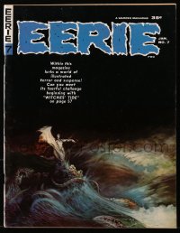5f0675 EERIE #7 magazine January 1966 Frank Frazetta cover art, great images & articles inside!
