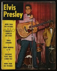 5f0680 ELVIS PRESLEY magazine 1956 more than 100 pictures, complete life story from Memphis to TV!
