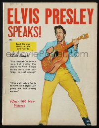 5f0681 ELVIS PRESLEY magazine 1956 Elvis Presley Speaks, his own story in his own words, 100 pictures!