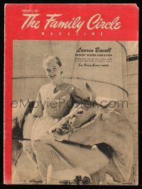 5f0692 FAMILY CIRCLE magazine February 9, 1945 fashion model Lauren Bacall from Harper's Bazaar!