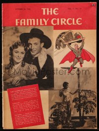 5f0690 FAMILY CIRCLE magazine October 25, 1940 super early comic book image of Superman, rare!