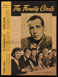 5f0691 FAMILY CIRCLE magazine September 8, 1944 Humphrey Bogart & Since You Went Away cast on cover!