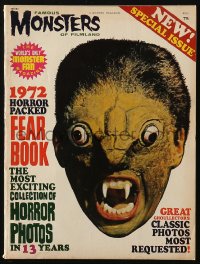 5f1393 FAMOUS MONSTERS OF FILMLAND magazine 1972 Yearbook, most exciting collection of horror photos!