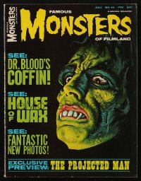 5f1343 FAMOUS MONSTERS OF FILMLAND #45 magazine July 1967 Rob Cobb cover art The Projected Man!