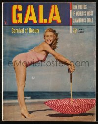 5f0718 GALA vol 1 no 1 magazine June 1950 world's most glamorous girls, Marilyn Monroe on the cover!