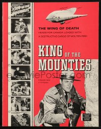 5f0755 KING OF THE MOUNTIES magazine 1970s great images from the Rocky Lane Republic serial!