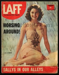5f0757 LAFF magazine February 1946 luscious lovely Ava Gardner on the cover + great articles inside!
