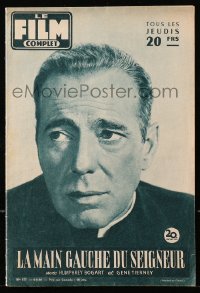 5f0546 LEFT HAND OF GOD Film Complet French magazine August 9, 1956 cover portrait of Humphrey Bogart!