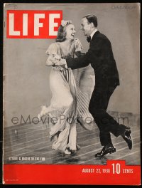 5f1277 LIFE MAGAZINE magazine August 22, 1938 Astaire & Rogers dance the Yam by Rex Hardy Jr.!