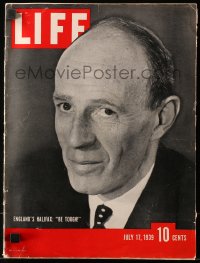 5f1279 LIFE MAGAZINE magazine July 17, 1939 Lord Halifax, British Foreign Secretary, be tough!