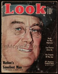 5f1299 LOOK magazine December 6, 1938 great cover portrait of Franklin D. Roosevelt!