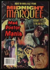 5f1507 MIDNIGHT MARQUEE #71/72 magazine 2004 Mad Doctor Mania, cool cover art montage!