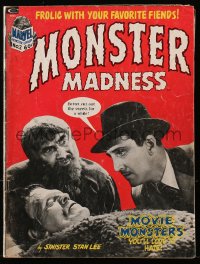 5f0787 MONSTER MADNESS vol 1 no 2 magazine 1973 Stan Lee, classic horror scenes with wacky captions!