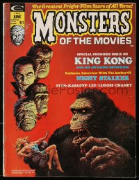 5f0790 MONSTERS OF THE MOVIES #1 magazine June 1974 Stan Lee's special premiere issue on King Kong!