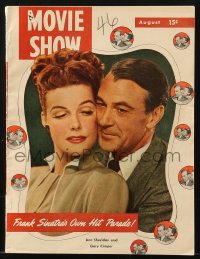5f0827 MOVIE SHOW magazine August 1948 cover portrait of Ann Sheridan & Gary Cooper in Good Sam!