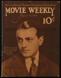 5f1163 MOVIE WEEKLY magazine August 12, 1922 Richard Barthelmess, Arthur Conan Doyle prediction!