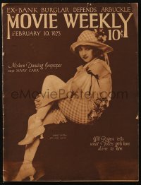 5f1175 MOVIE WEEKLY magazine February 10, 1923 portrait of Doris Eaton by Alfred Cheney Johnston!