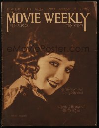 5f1174 MOVIE WEEKLY magazine February 3, 1923 Madge Bellamy, movie folk defend Wally Reid!